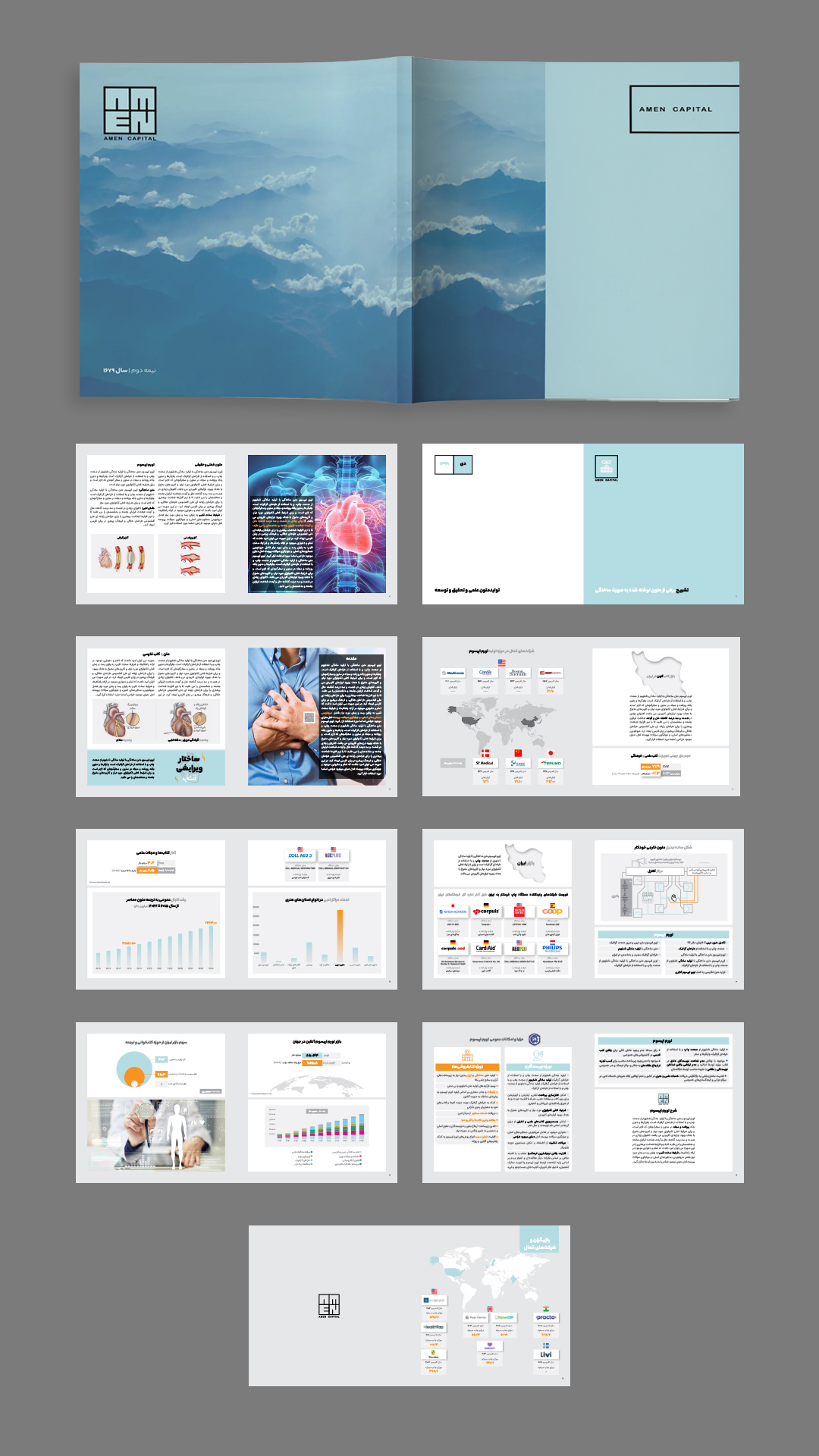 Amen Capital catalouge mohsen hashemi graphic designer layout design cataloge brochure report magazine mag design
