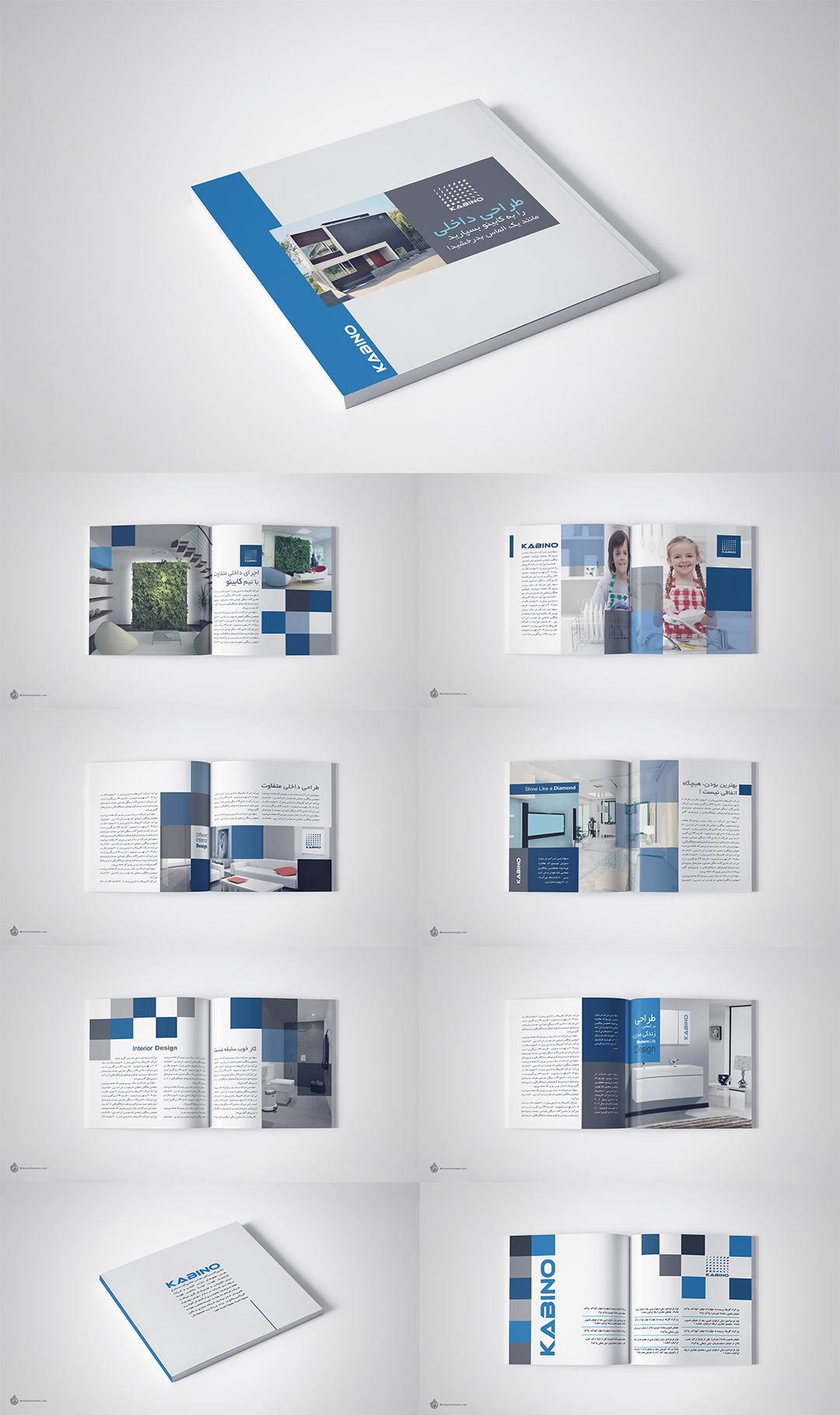 Kabino interior Design Catalouge mohsen hashemi graphic designer layout design cataloge brochure report magazine mag design